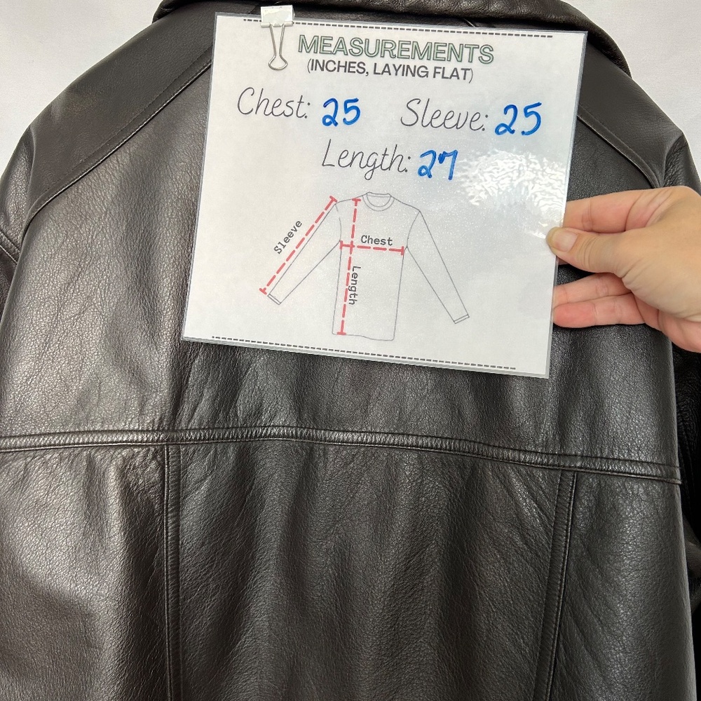 Vintage Members Only Genuine Leather Jacket,‎ Size XL - Picture 9 of 9